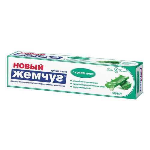 Зубная паста Новый жемчуг С соком алоэ 100 мл в Подружка