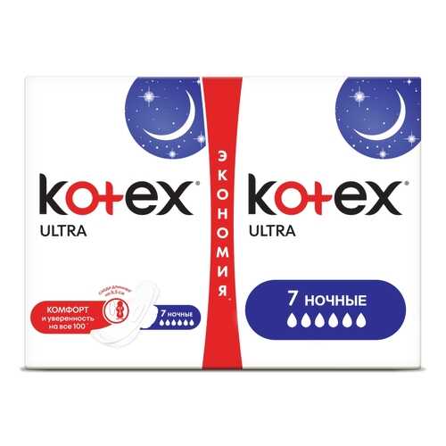 Kotex прокладки ультра сетч найт, 14 шт. в Подружка