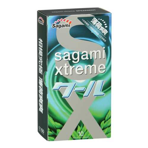 Презервативы Sagami Xtreme Mint с ароматом мяты 10 шт. в Подружка