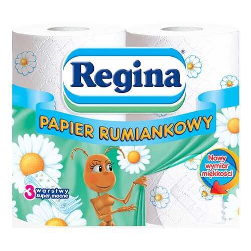 Туалетная бумага Regina Ромашка 3-ех слойная 4 шт. в Подружка