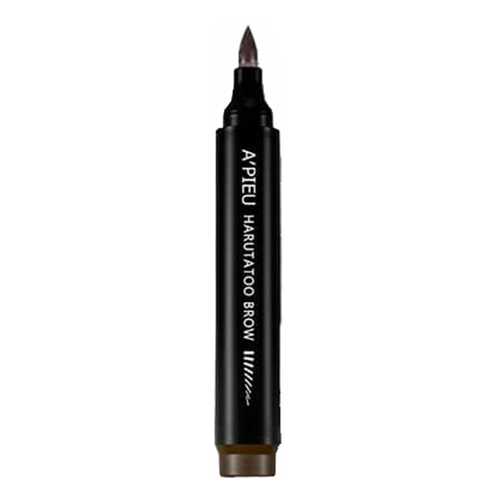 Фломастер для бровей с эффектом тату A'Pieu Harutatoo Brow, оттенок Dark Brown, 4,6 г в Подружка