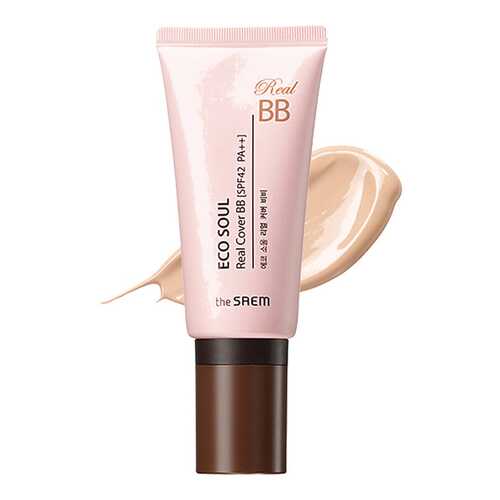 BB средство The Saem Eco Soul Real Cover BB 21 Light Beige 45 г в Подружка