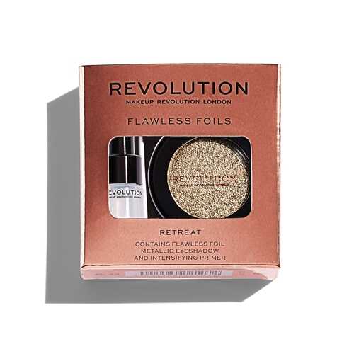 Праймер + тени для век Makeup Revolution Flawless Foils, Retreat в Подружка