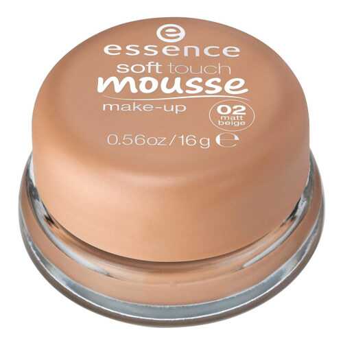 Тональный крем essence Soft Touch Mousse Make-up 02 Matt Beige 16 г в Подружка