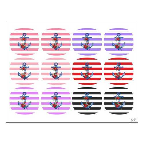 BPW.Style Слайдер-дизайн «Якорь» №p56 для педикюра в Подружка