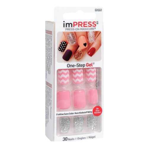 Лак для ногтей Kiss Impress Press-On Manicure One Step Gel Bipd 280 24 шт в Подружка