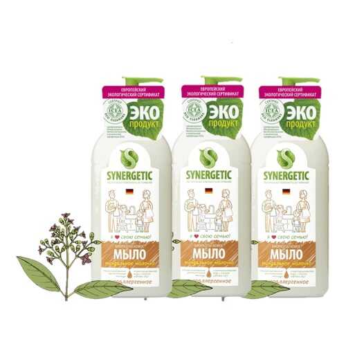 3 Шт. -Мыло жидкое Synergetic Миндальное молочко 500 мл в Подружка