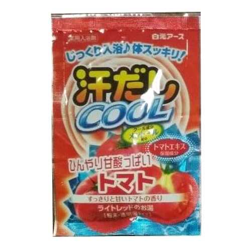 Соль для ванн Hakugen Earth Asedashi COOL С экстрактом томата 25 г в Подружка