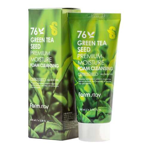 Пенка для умывания FarmStay Green Tea Seed Premium Moisture Foam Cleansing 100 мл в Подружка