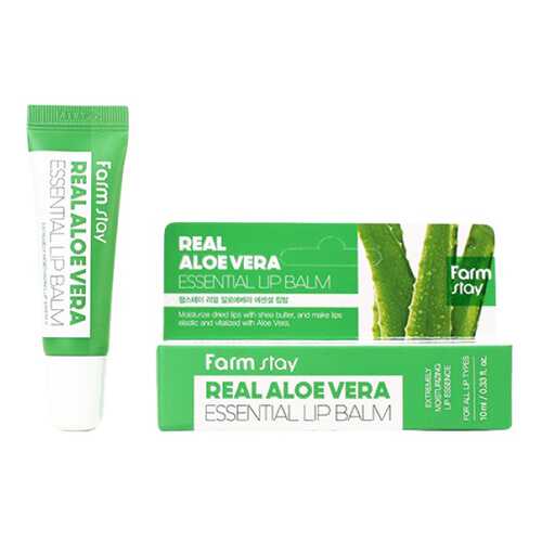 Бальзам для губ FarmStay Lip balm Real Aloe Vera Essential 10 мл в Подружка