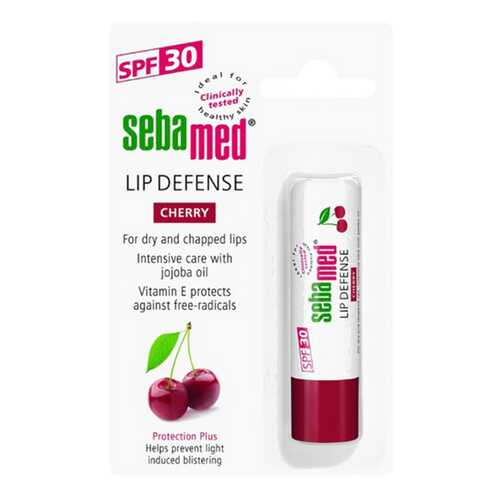 Гигиеническая помада Sebamed Sensitive Skin Lip Defense SPF 30 вишня 4,8 г в Подружка