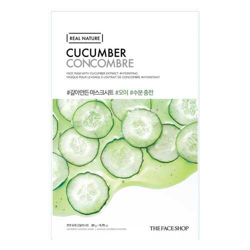 Маска для лица The Face Shop Real Nature Сucumber Face Mask 20 г в Подружка