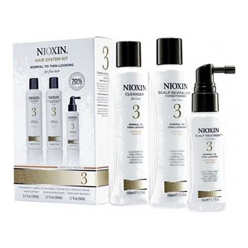 Подарочный набор Nioxin System 3 150 мл+150 мл+50 мл в Подружка