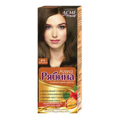 Краска для волос Acme Color Рябина Avena 015 Темно-русый 135 мл в Подружка