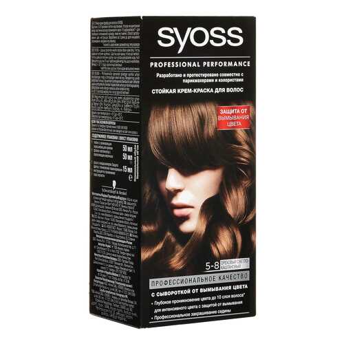 Краска для волос Syoss Color 5-8 Ореховый светло-каштановый в Подружка