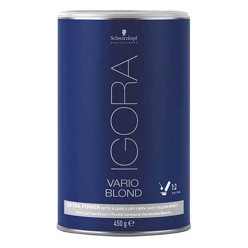 Порошок для обесцвечивания волос Schwarzkopf NEW Igora Vario Blond Super Plus 450 г в Подружка