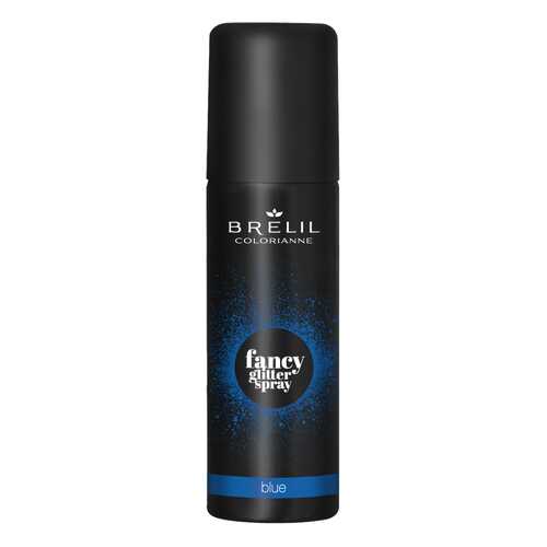 Спрей-макияж для волос Brelil Colorianne Fancy Glitter Spray синий с блестками 75 мл в Подружка