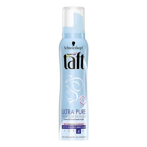 Пена для укладки волос Taft Ultra Pure сверхсильная фиксация 150мл в Подружка