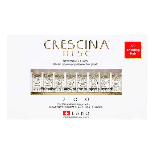 Ампулы для волос Crescina 200 для стимулирования роста волос для мужчин №10 в Подружка