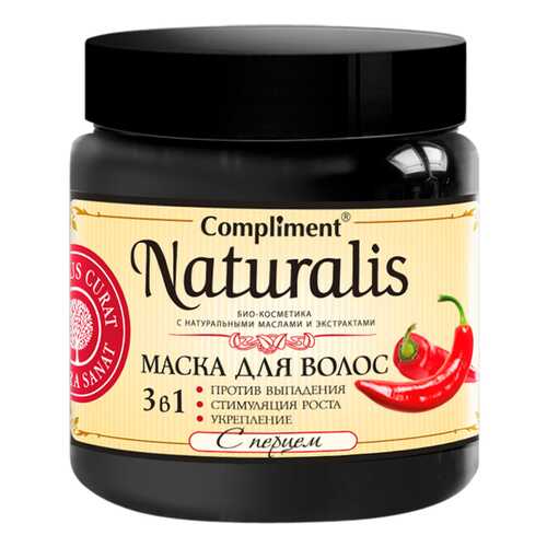 Маска для волос Compliment Naturalis 3 в 1 с перцем 500 мл в Подружка