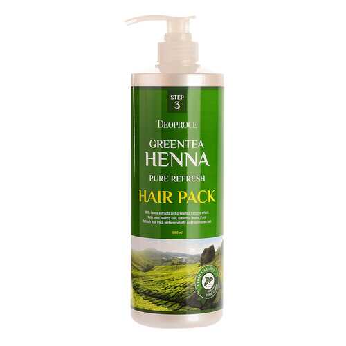 Маска для волос Deoproce GreenTea Henna Pure Refresh Hair Pack 1000 мл в Подружка