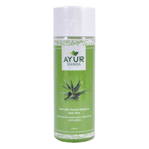 Шампунь АЛОЭ ВЕРА (Ayurvedic Herbal Shampoo ALOE VERA) AYUR GANGA, 200мл в Подружка