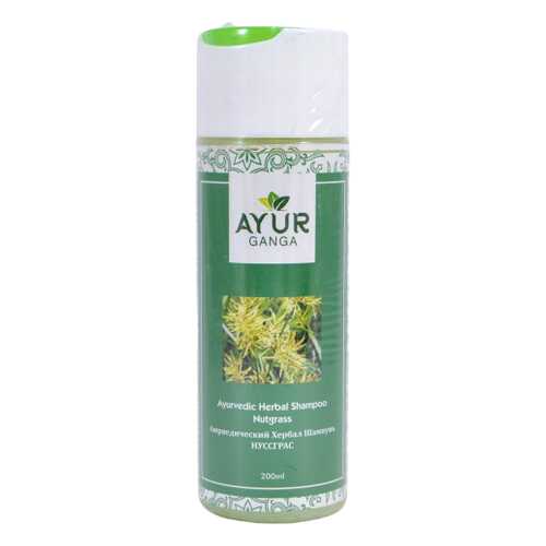 Шампунь НУССГРАС (Ayurvedic Herbal Shampoo NUTGRASS) AYUR GANGA, 200мл в Подружка