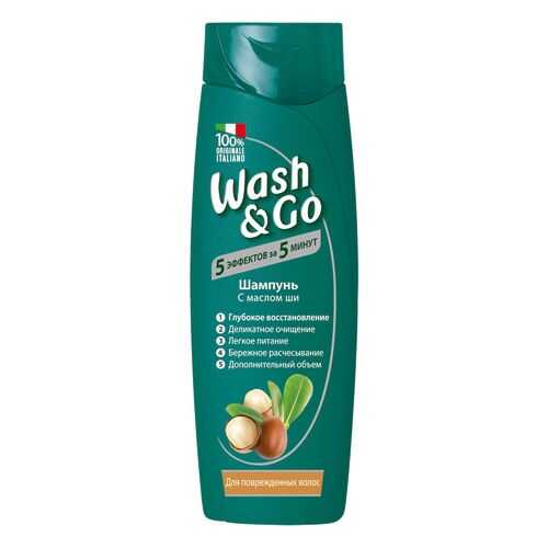 Шампунь Wash&Go с маслом ши для поврежденных волос 400мл в Подружка
